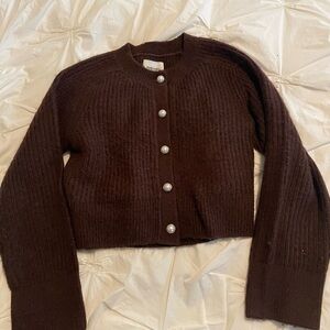 Abercrombie & Fitch Dark Brown Cardigan